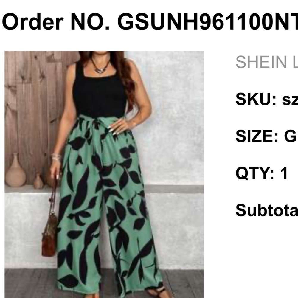 Jumpsuit green and black size 3XL. BNWT
